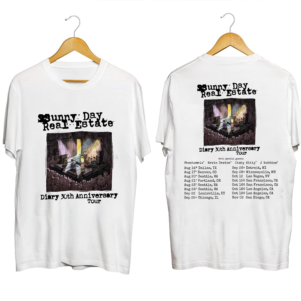 Sunny Day Real Estate Tour 2024 Shirt Fan Merch Music Related Gifts For Guys
