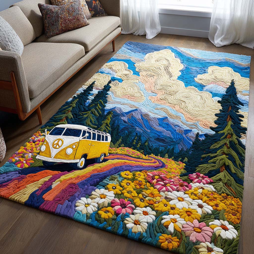 Sunny Journey Area Rug Entryway Christmas Decor Ideas Hippy Gifts For Him