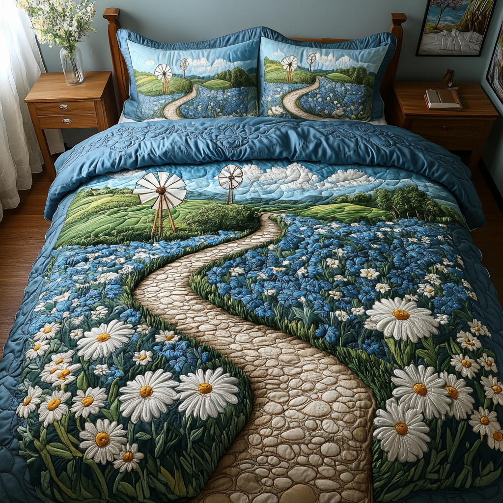 Sunny Pathway Quilted Bedding Set Best Bedspread Set Top Christmas Gifts 2025