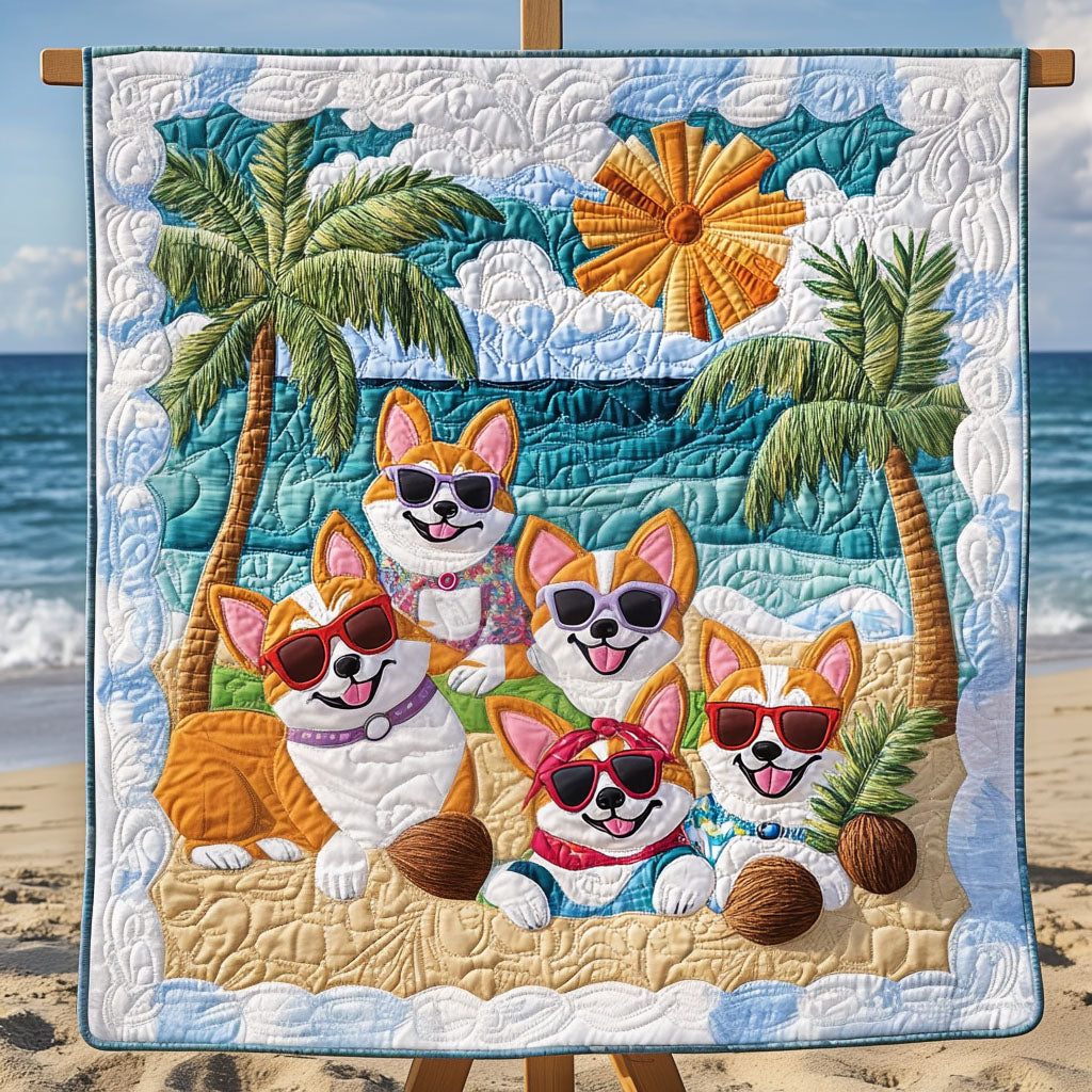 Sunny Paws Paradise Quilted Blanket Great Dog Christmas Gifts