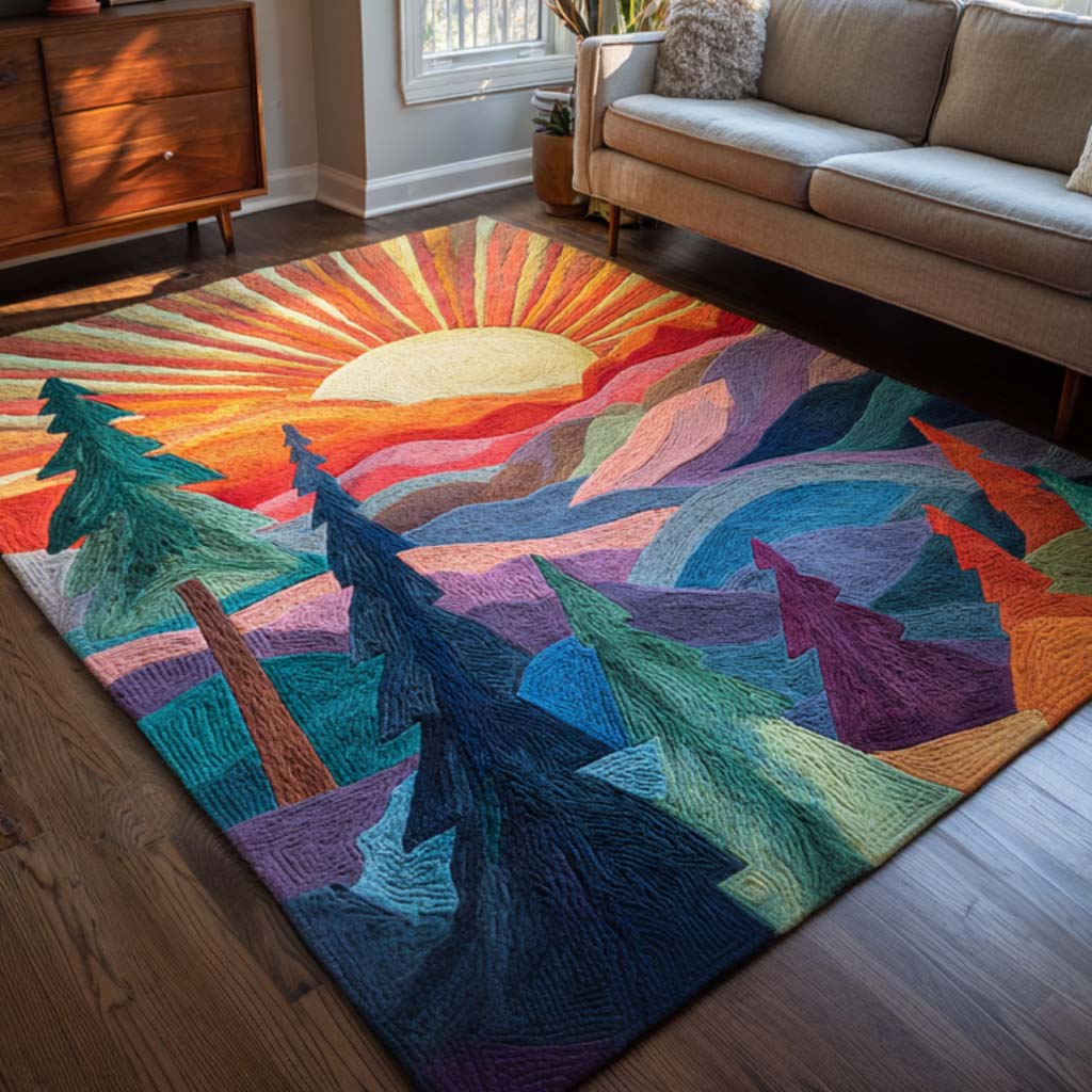 Sunrise Hills Area Rug Home Decor Items Forest Themed Gifts