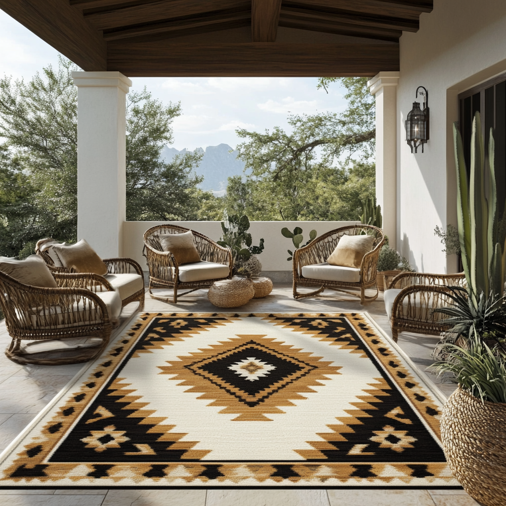 Sunrise Path Area Rug Outdoor Decor Native American Gifts For Men Women