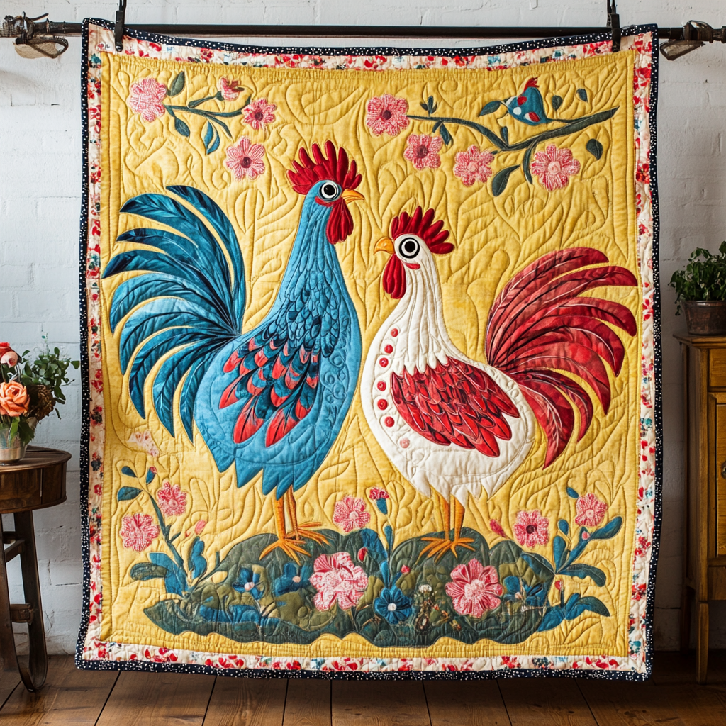 Sunrise Serenade Quilted Blanket Presents For Chicken Love