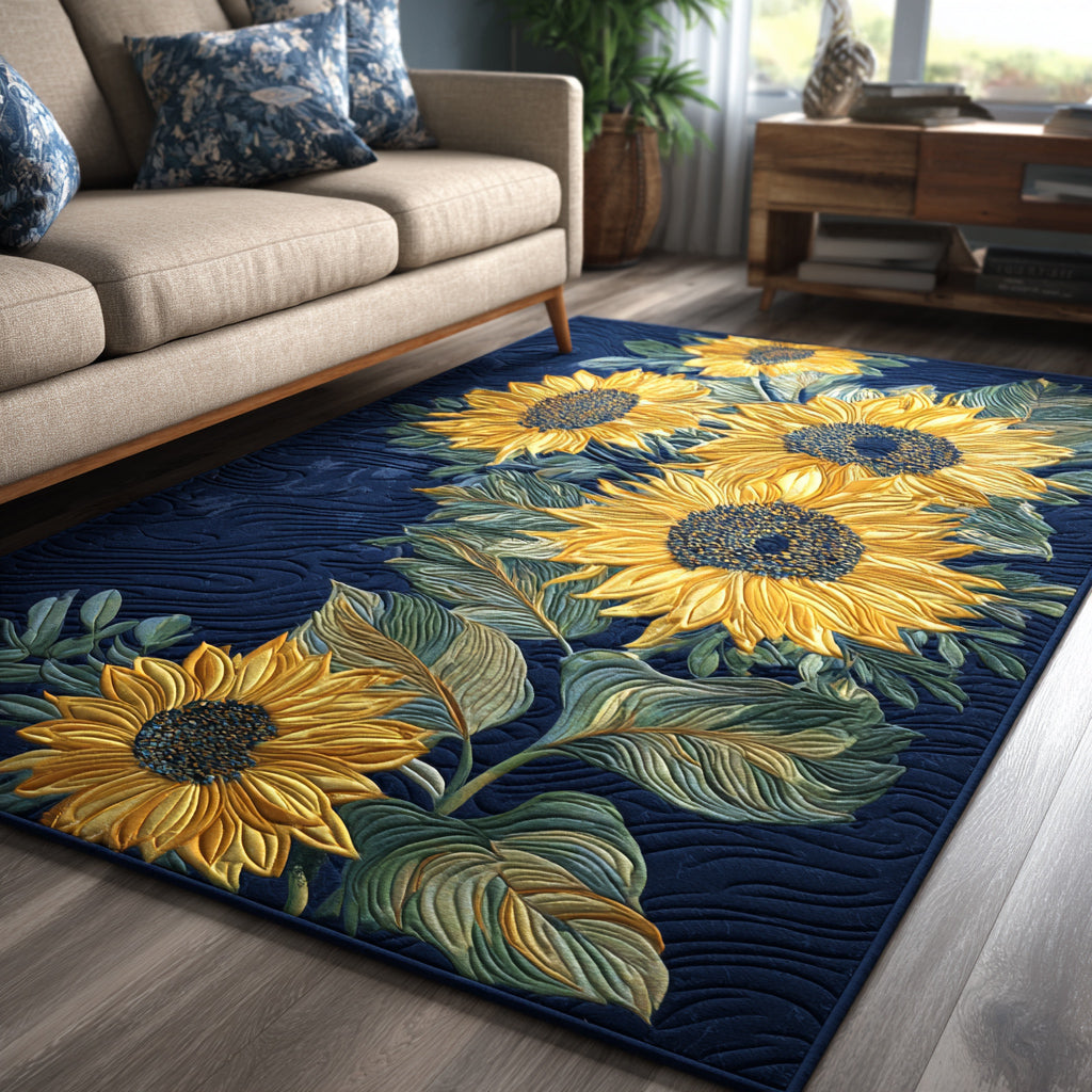 Sunrise Sunflower Area Rug Kitchen Rugs Christmas Gifts For Her