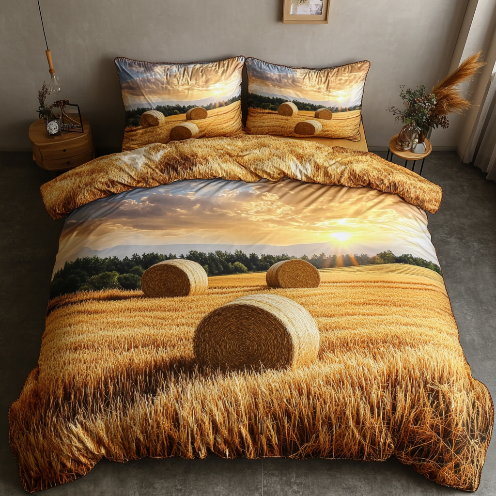 Sunset Hills Quilted Bedding Set Farmhouse Bed Decor Good Family Gifts