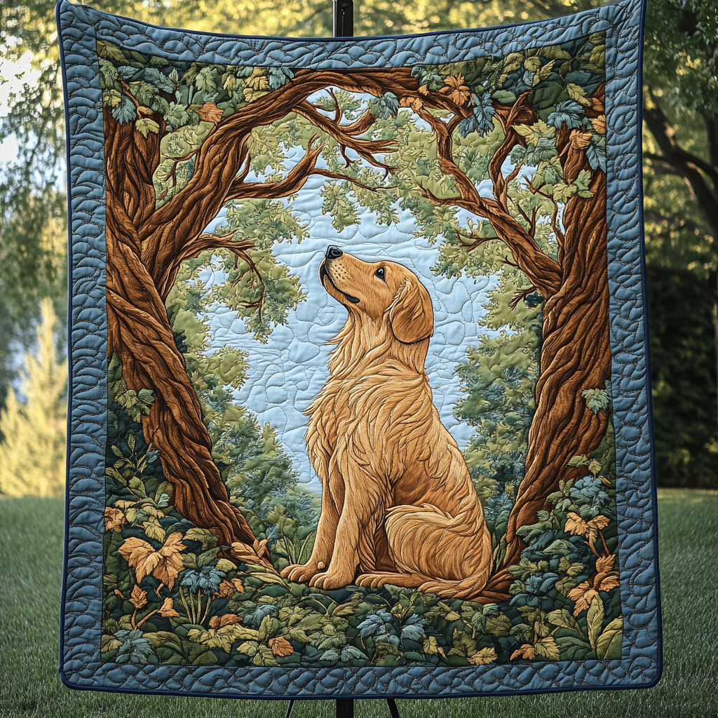 Sunset Paws Quilted Blanket Best Gifts For Dog Owners