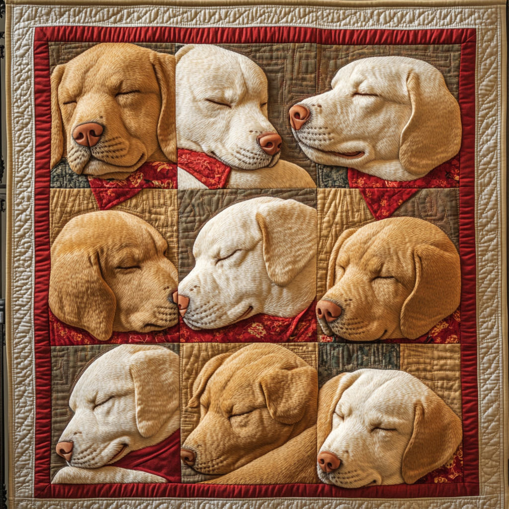Sunset Retriever Quilted Blanket Labrador Retriever Blanket Dog Gift Ideas For Dog Owners