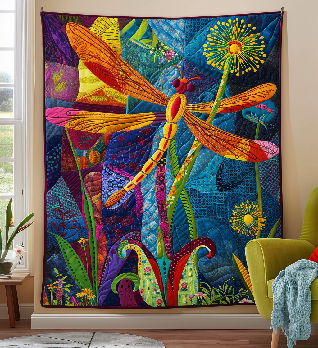 Sunset Skimmer Quilted Blanket Cute Heated Blanket