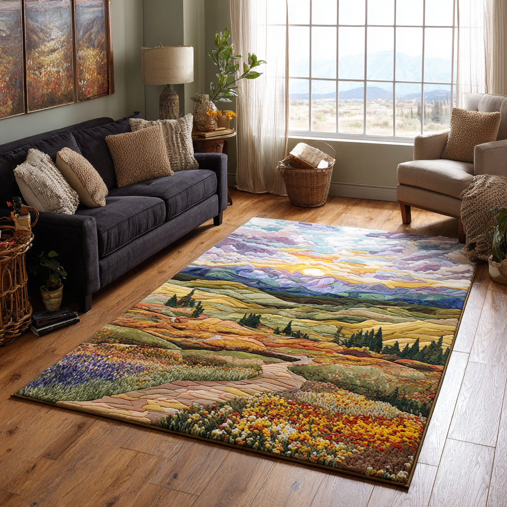 Sunset Valley Area Rug Home Front Door Design Cactus Inspired Gifts