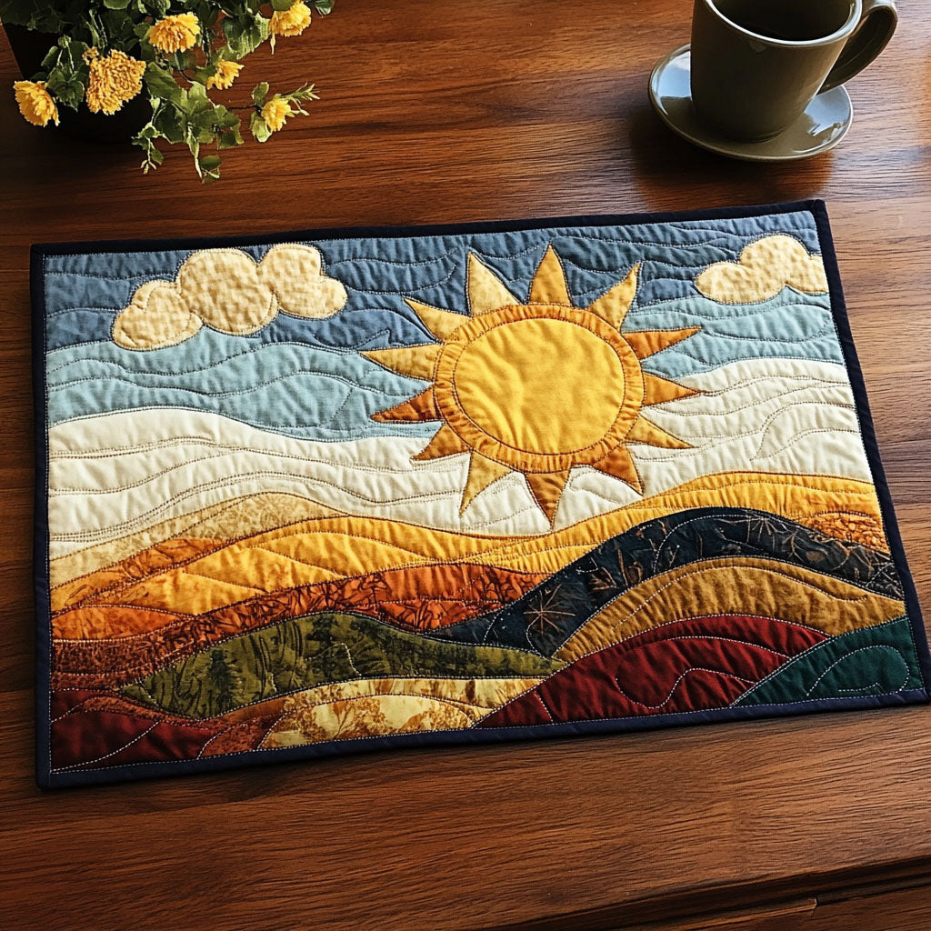 Sunset Valley Quilted Placemat Home Decor Items Best Autumn Gifts