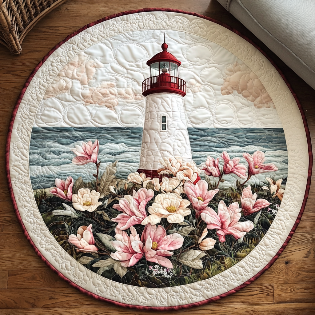 Sunset Watch Quilted Round Mat Front Door Entryway Ideas Gifts For Beach Goers