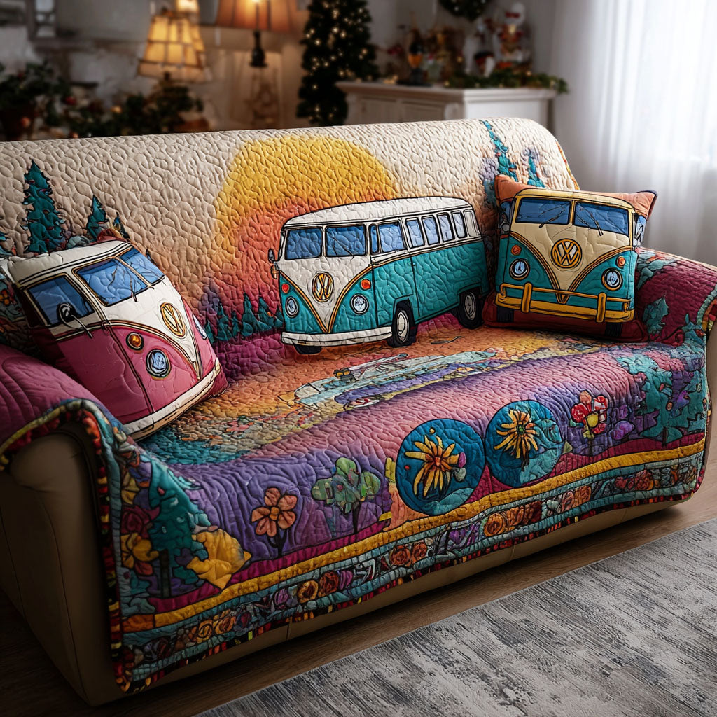 Sunshine Gypsy Quilted Sofa Cover Living Room Decor Ideas Hippie Gifts For Mom