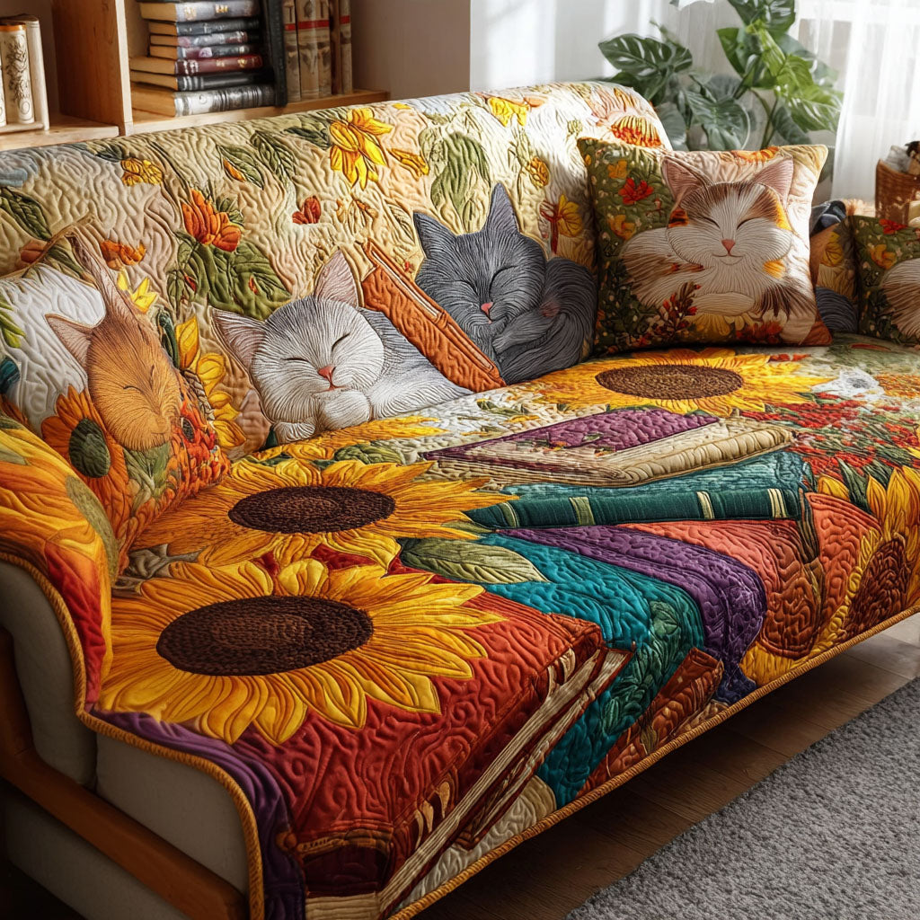 Sunshine Nap Quilted Sofa Cover Home Decor Best Gifts For Readers