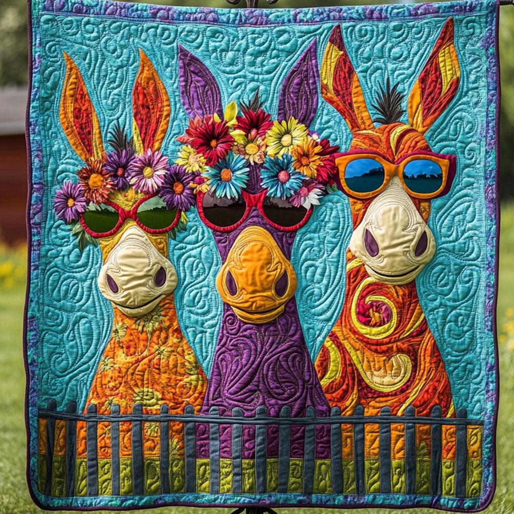 Sunshine Pigs Quilted Blanket Holiday Throw Blanket Best Presents For Farmers