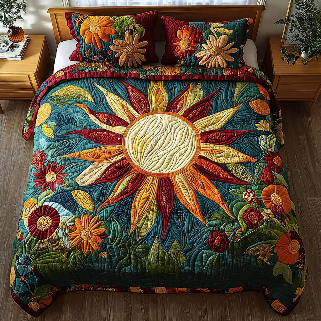 Sunshine Soul Quilted Bedding Set Bed Decorations Best Christmas Gifts For Women