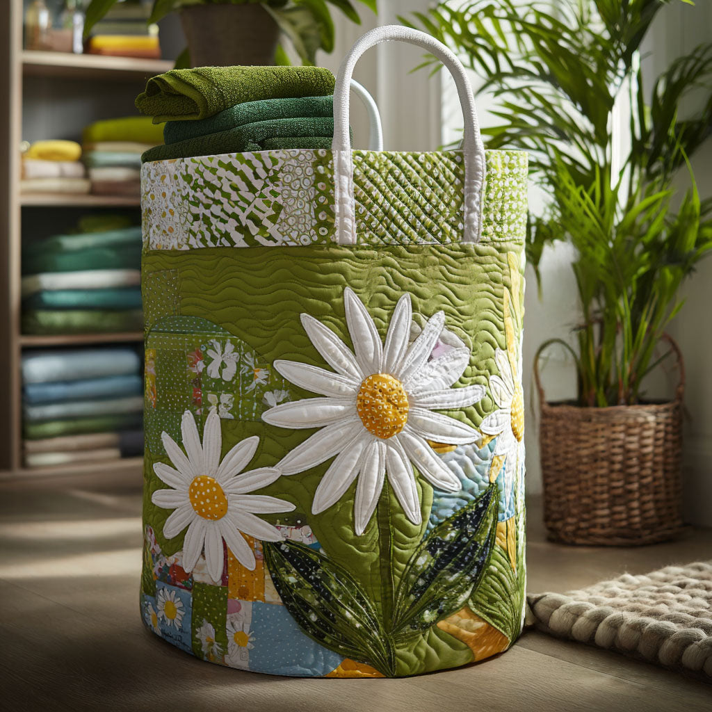 Sunshine Stems Quilted Laundry Basket Unique Gift For Laundry Lovers
