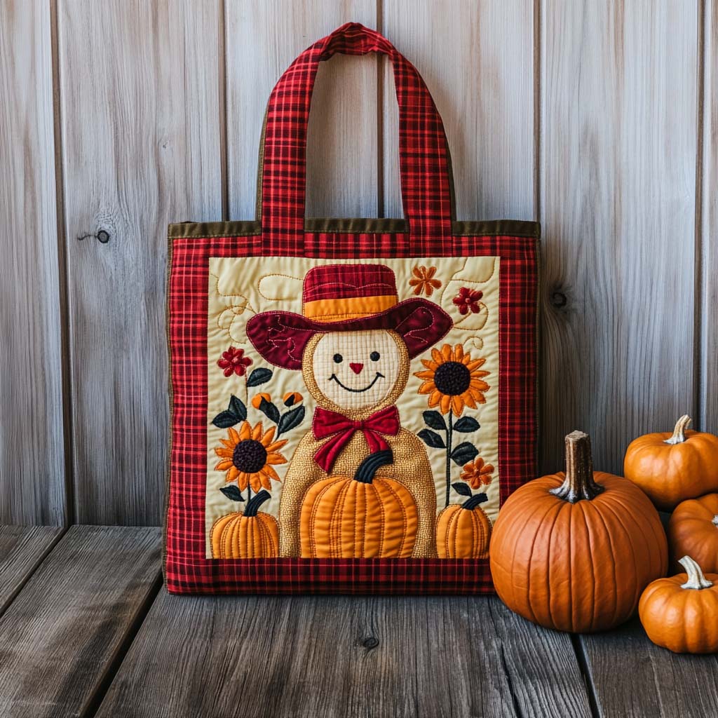 Sunshine Stitch Quilted Tote Bag Autumn Gifts For Friends