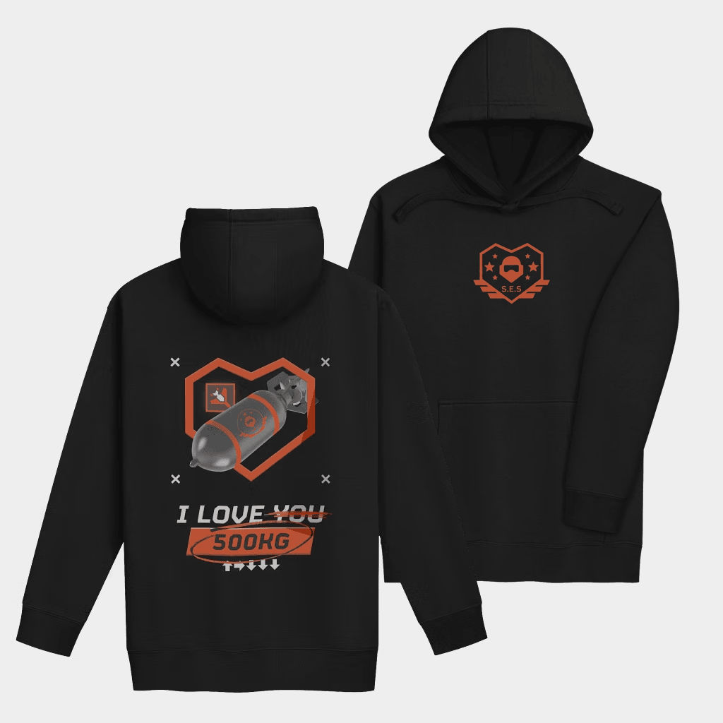 Super Earth Salute Merch SES I Love 500Kg Hoodie Birthday Gift Ideas For Him