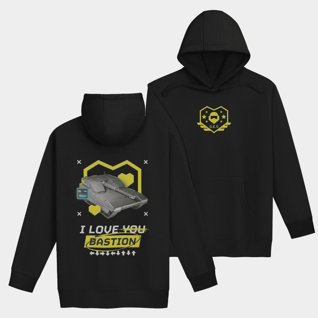 Super Earth Salute Merch SES I Love Bastion Hoodie Birthday Gift Ideas For Son