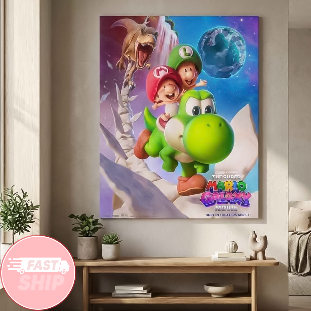 Super Mario Galaxy First Look At Baby Mario And Luigi New Poster April 1 2026 Poster BFF Gifts