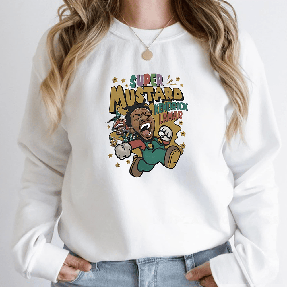 Super Mustard Kendrick Lamar Sweatshirt Kendrick Lamar Apparel Funny Gifts For Girlfriend