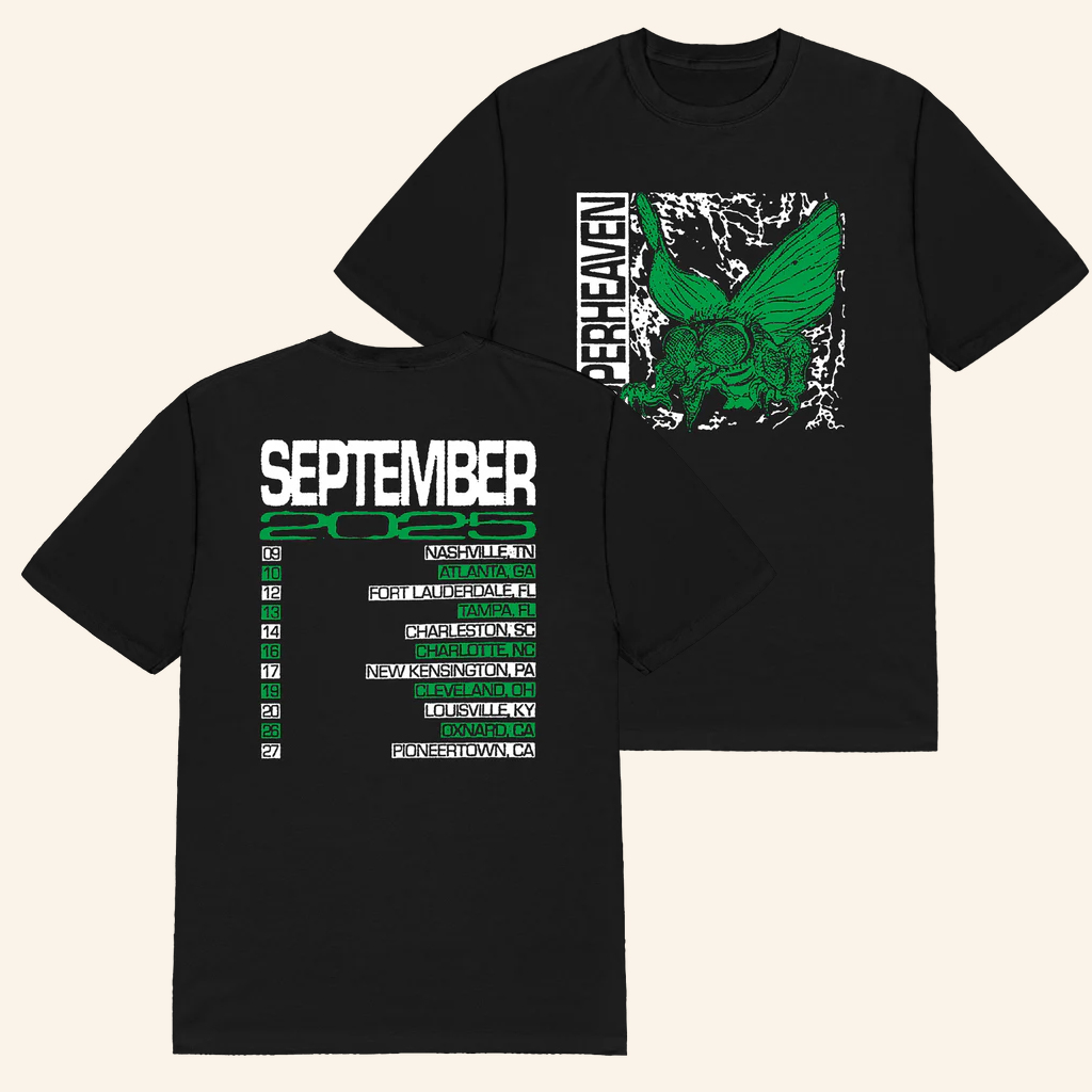 Superheaven Merch 2025 Tour Black T-Shirt Gift Ideas For Music Lovers