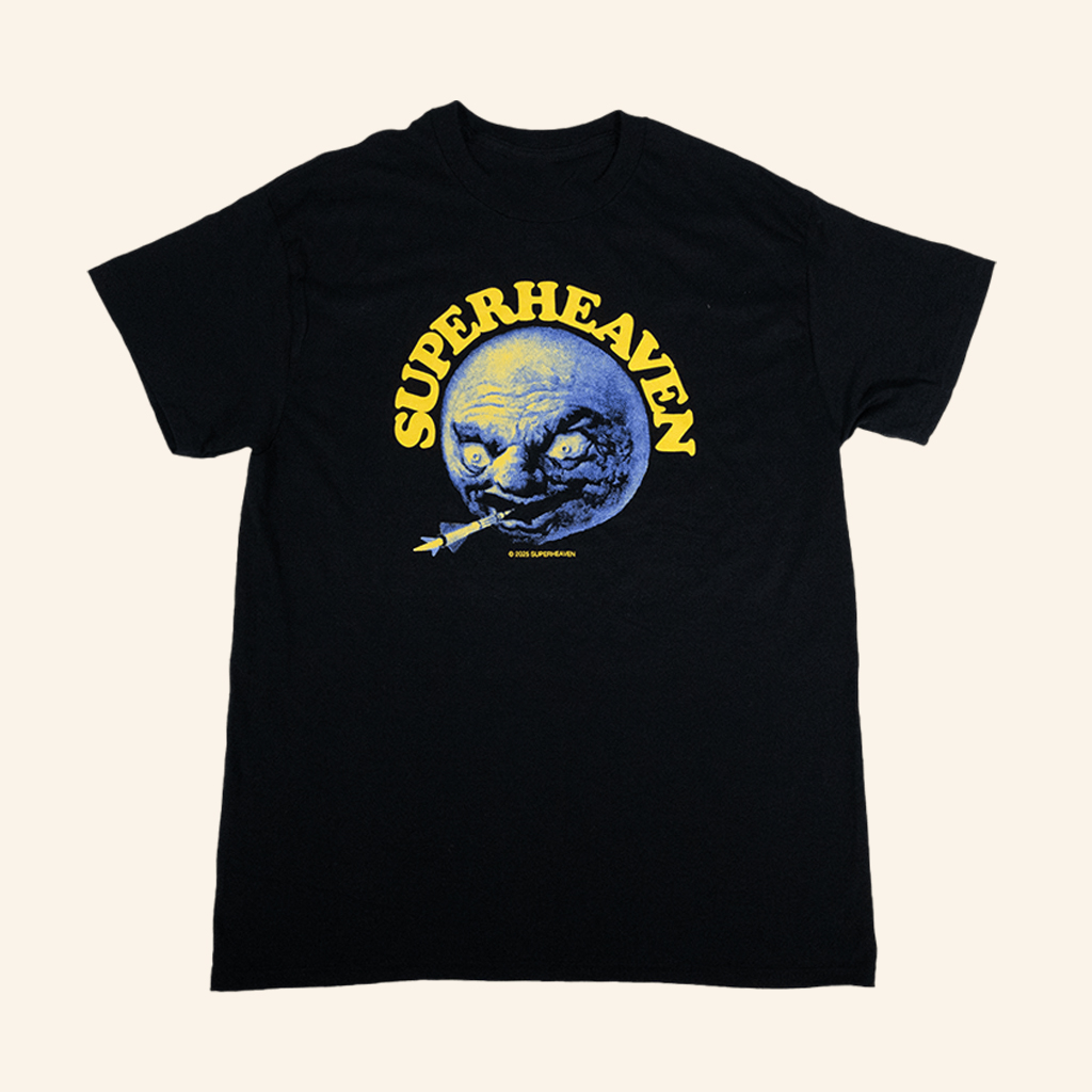 Superheaven Merch Moon Black T-Shirt Gift Ideas For Music Lovers Superheaven Merch Moon Black T-Shirt Gift Ideas For Music Lovers