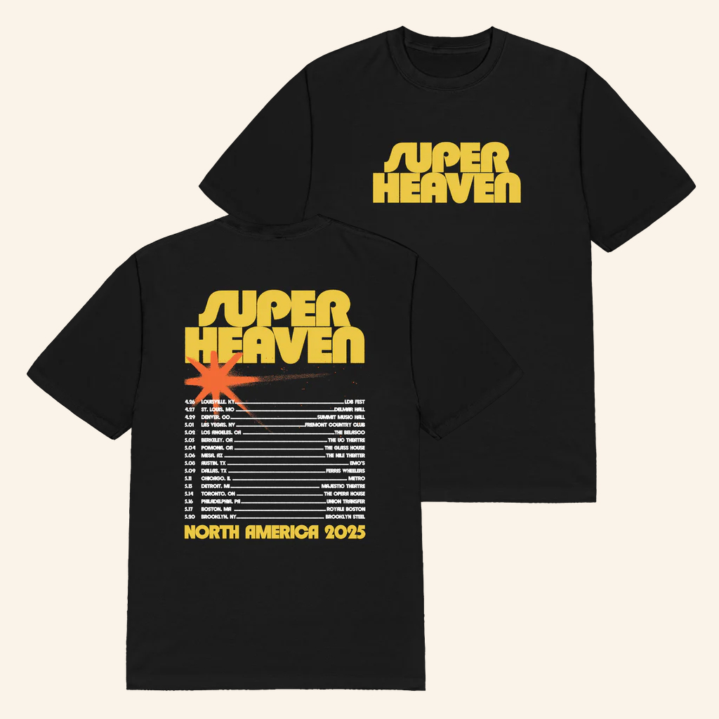 Superheaven Merch North America 2025 Tour T-Shirt Music Gift Ideas For Guys