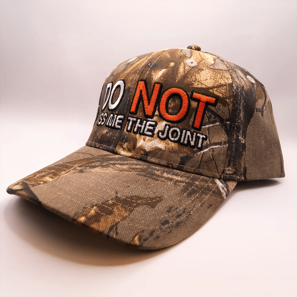 Supermega Merch Camo Anti-Drug Hat Do Not Pass Me The Joint Embroidered Hat Gifts For Dad