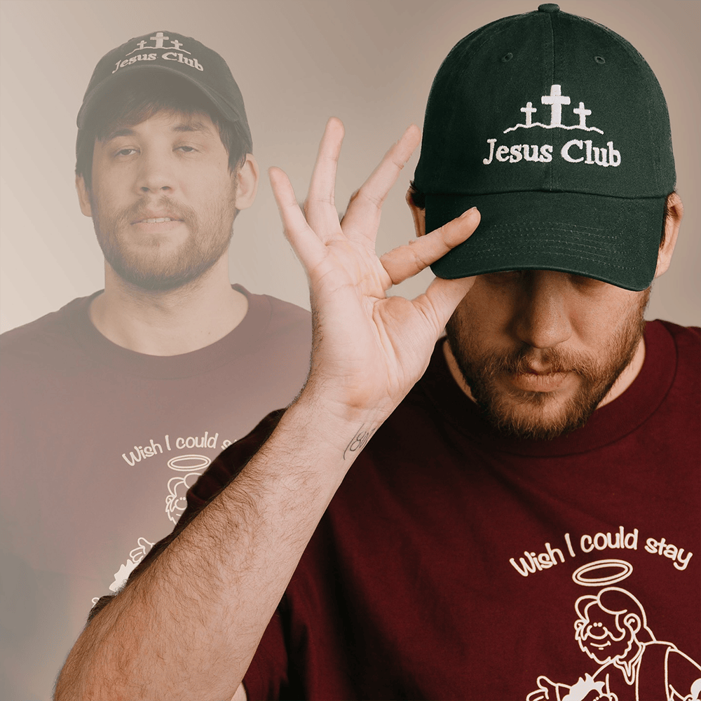 SuperMega Merch Jesus Club Embroidered Hat Christian Father's Day Gifts SuperMega Merch Jesus Club Embroidered Hat Christian Father's Day Gifts