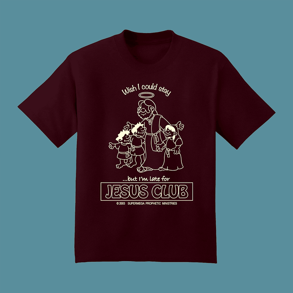 SuperMega Merch Jesus Club T-Shirt Christian Father's Day Gifts SuperMega Merch Jesus Club T-Shirt Christian Father's Day Gifts