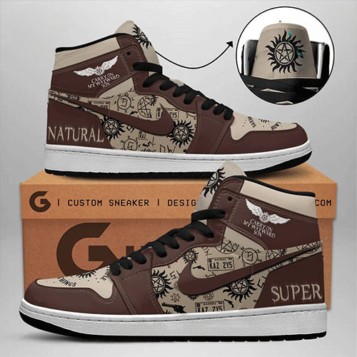Supernatural "Carry On My Mayward Son" Special Air Jordan 1 Sneaker Gifts For Fans