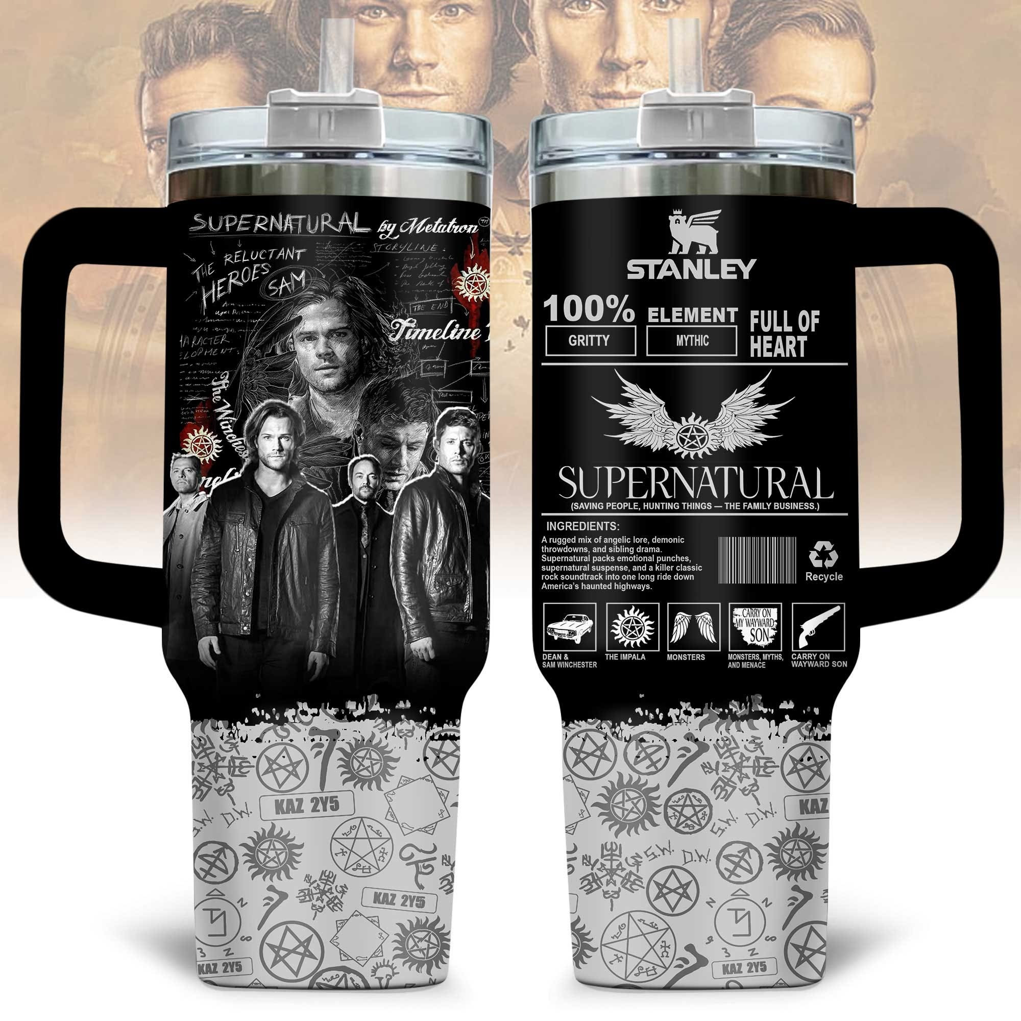 Supernatural Inspired Tumbler Supernatural Tv Show Merchandise Themed Gifts For Fans