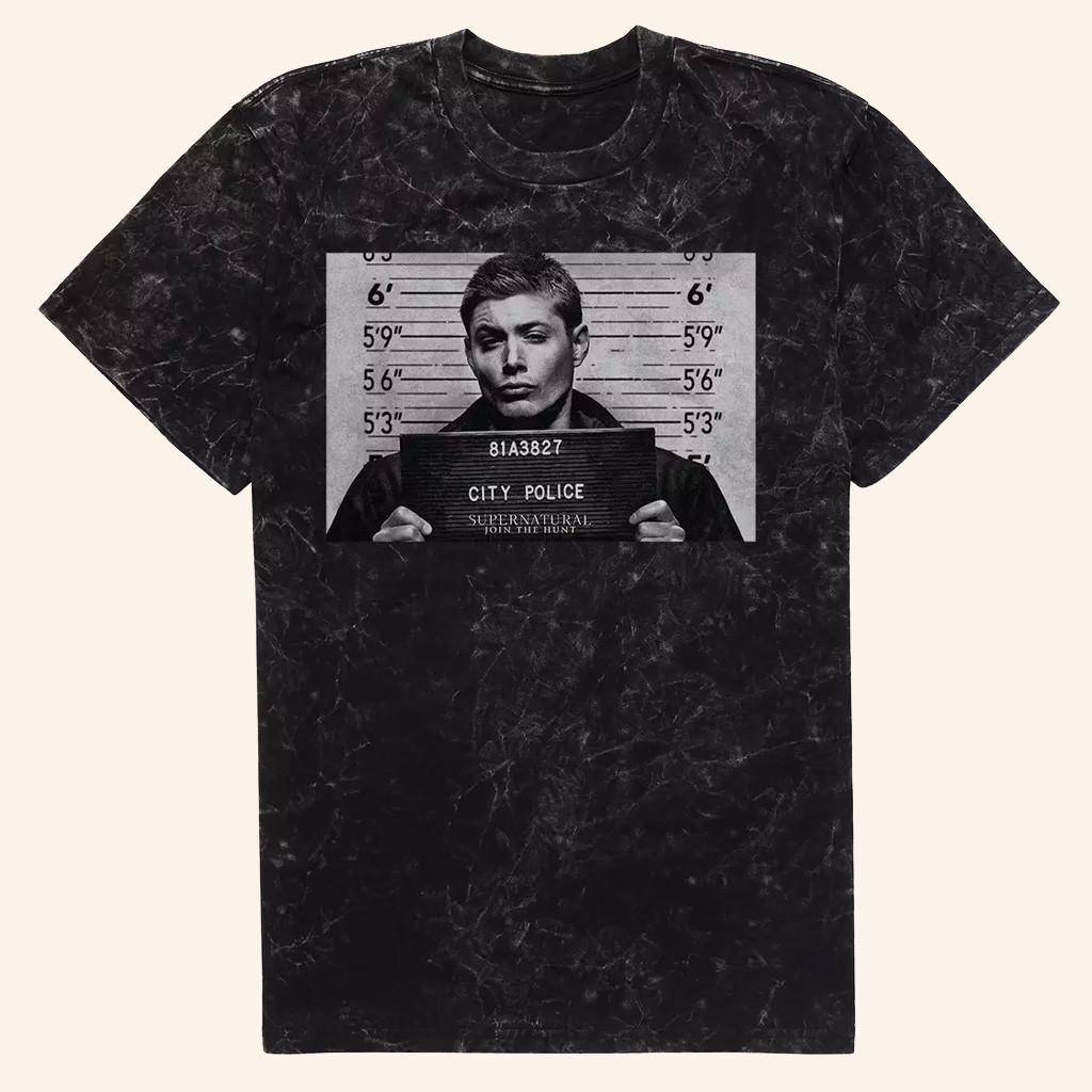 Supernatural Merch Mug Shot T-Shirt Christmas Presents For Brothers