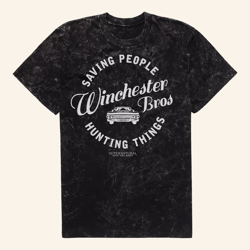 Supernatural Merch Saving People T-Shirt Birthday Gift Ideas For Him