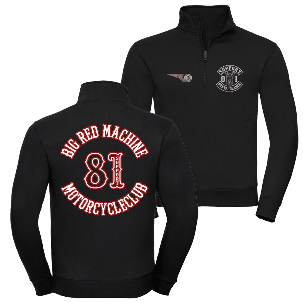 Support 81 World Half Zip Jacket Hells Angels Support 81 MC Jacket Gifts For Husband