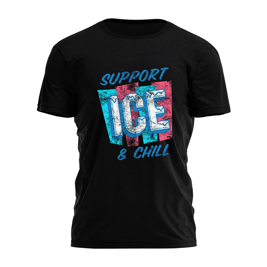 Support Ice And Chill Shirt Vintage Graphic T-Shirt Gifts For Boyfriend Retro Gift for Him-1