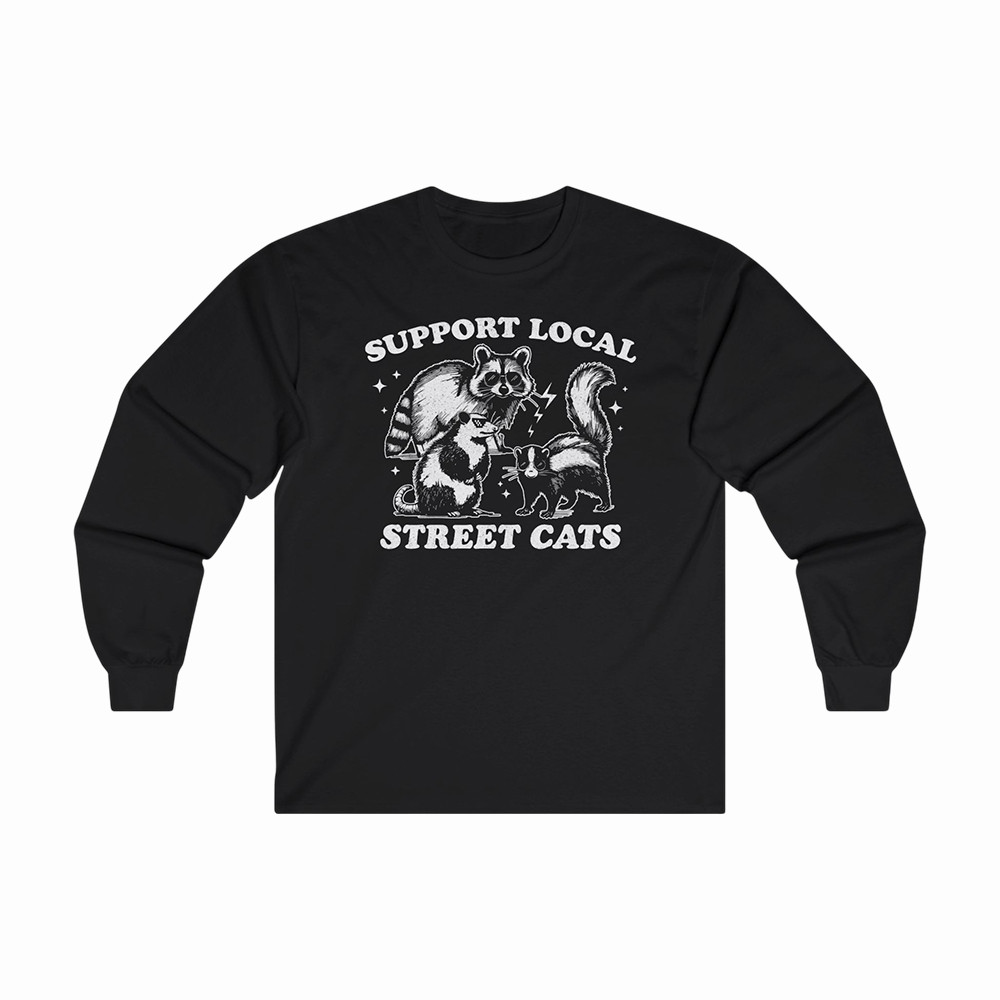 Support Local Street Cats Zingara Long Sleeve Shirt Zingara Apparel Music Fan Gifts