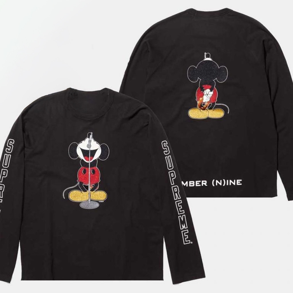 Supreme Merch Supreme x Number Nine Mouse Long Sleeve Shirt Gifts For Husband