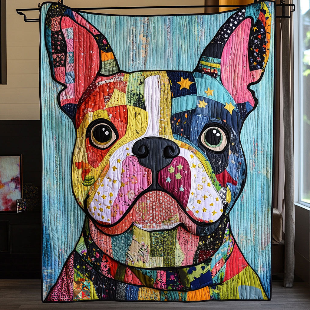 Suprised Bulldog King Size Blanket Christmas Presents For Dad