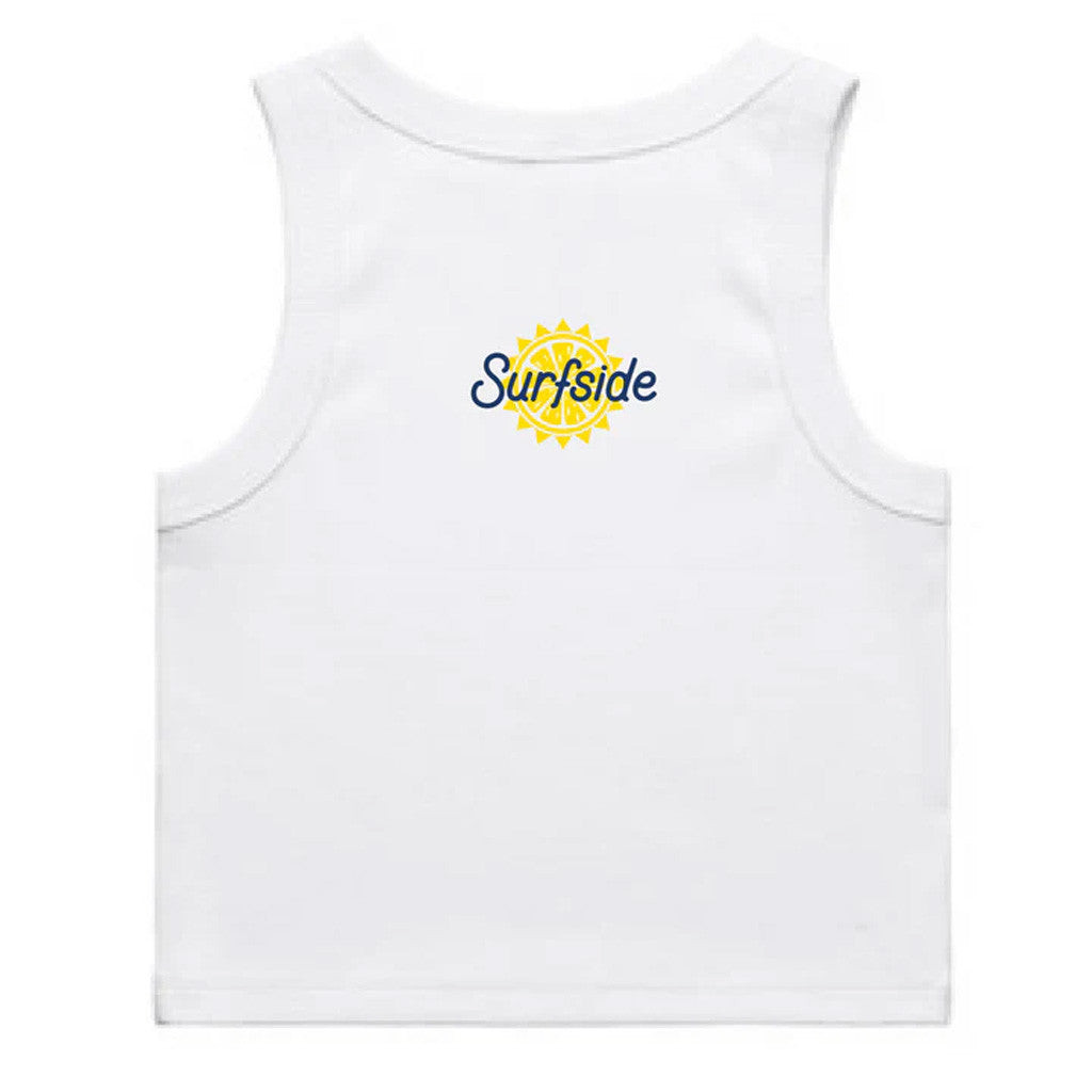Surfside Merch Surfside Ribbed Cropped Tank Top White Gifts For Her Surfside Merch Surfside Ribbed Cropped Tank Top White Gifts For Her