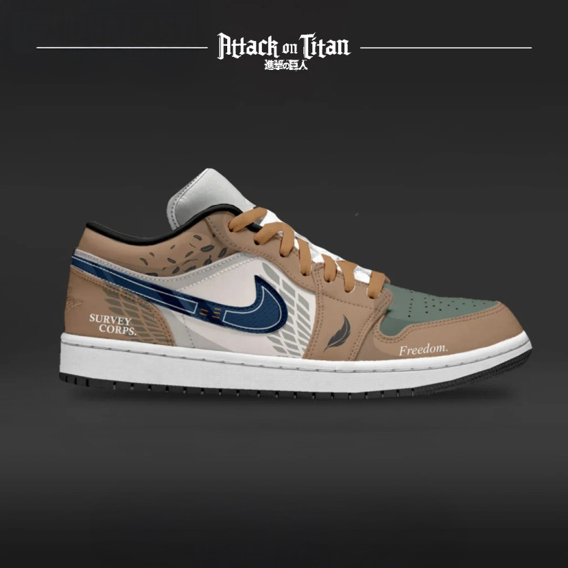 Survey Corps Attack On Titan Premium SB Dunk Low Sneaker Gifts For Son