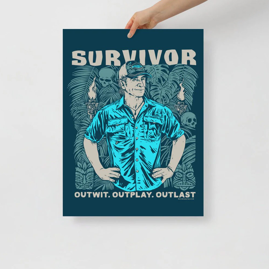 Survivor Merch Jeff Outwit Outplay Outlast Poster Wall Art Decor Best Gifts For Husband