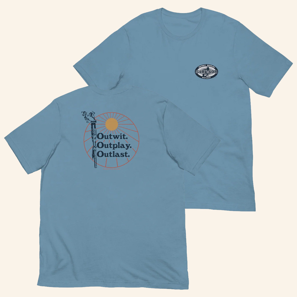 Survivor Merch Outwit Outplay Outlast Torch T-Shirt Birthday Presents For Boyfriend
