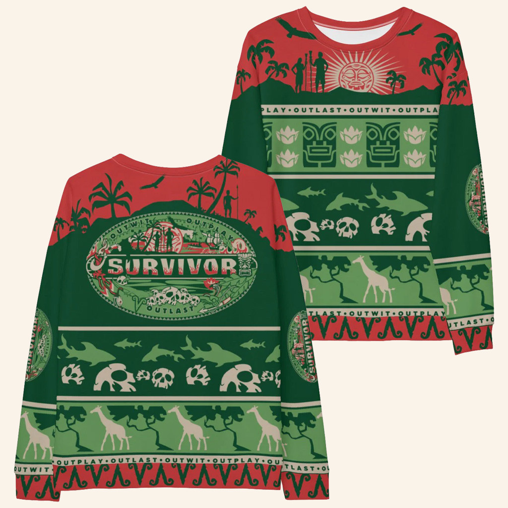 Survivor Merch Survivor Mashup Logo Holiday Sweatshirt Christmas Present Ideas For Boyfriend Survivor Merch Survivor Mashup Logo Holiday Sweatshirt Christmas Present Ideas For Boyfriend