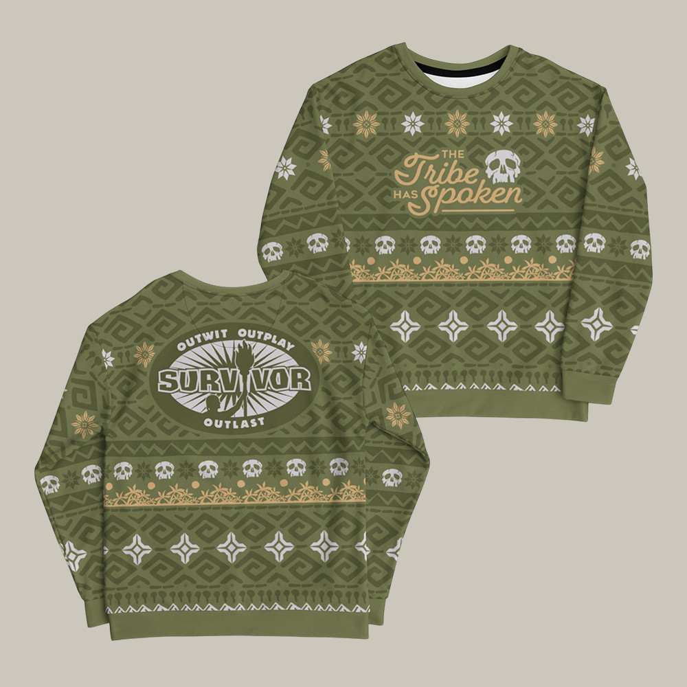Survivor The Tribe Has Spoken Holiday Sweatshirt Paramount Merch Gift For Him