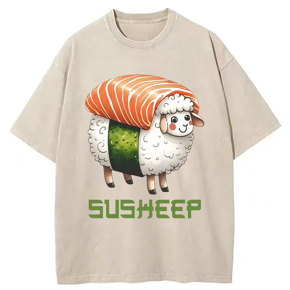 Susheep Funny Washed T-Shirt Funny Aesthetic Trendy Apparel Gifts For Sister Susheep Funny Washed T-Shirt Funny Aesthetic Trendy Apparel Gifts For Sister