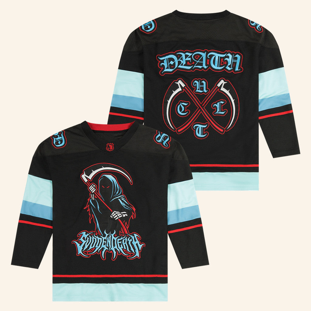 Svdden Death Merch Death CVLT Hockey Jersey Best Gifts For Husband Svdden Death Merch Death CVLT Hockey Jersey Best Gifts For Husband