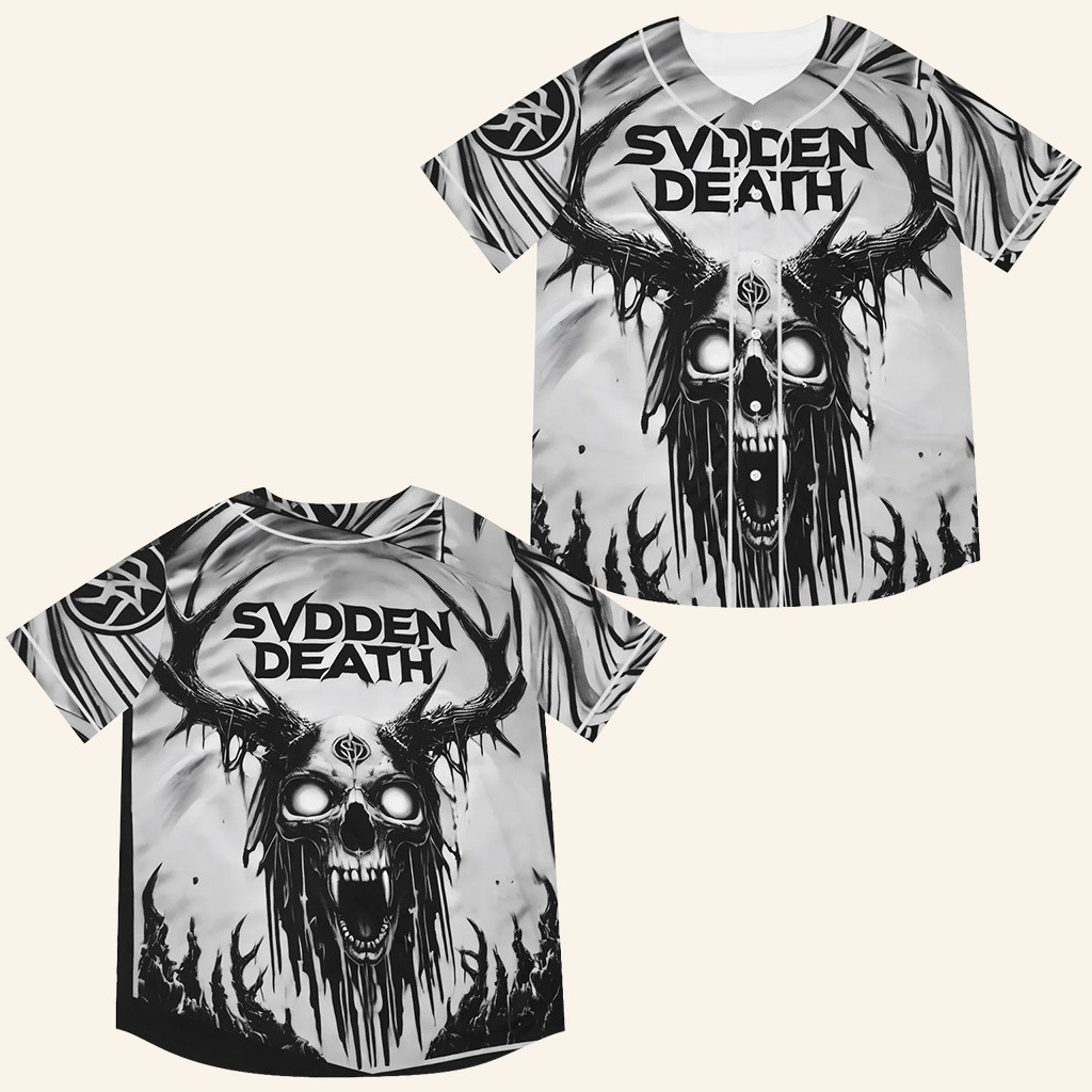 SVDDEN DEATH Merch SVDDEN DEATH Black And White Unleash Chaos And Style Jersey DJ Fan Gifts