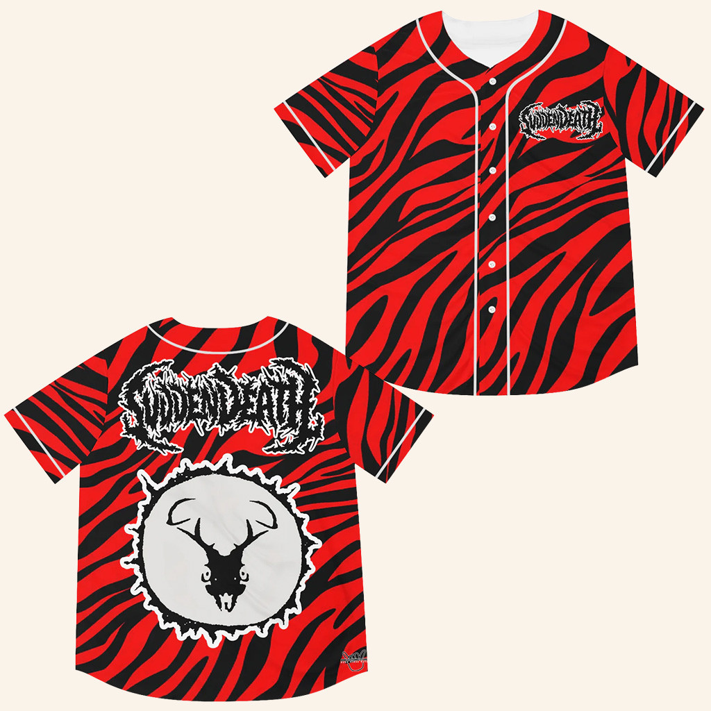 SVDDEN DEATH Merch Svdden Death Jersey Tiger Striped Jersey Christmas Gifts For Boyfriend